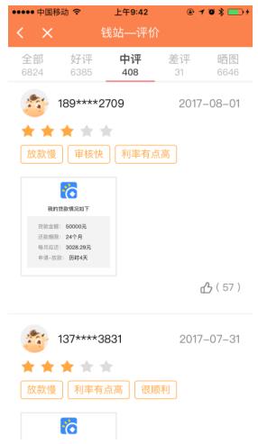 卡牛贷款超市首家引入“点评模式” 消除信息不对称现象